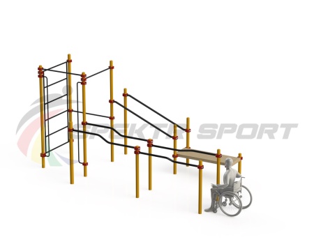 Купить Спортивный комплекс для инвалидов-колясочников WRK-D16_76mm в Уржуме 
